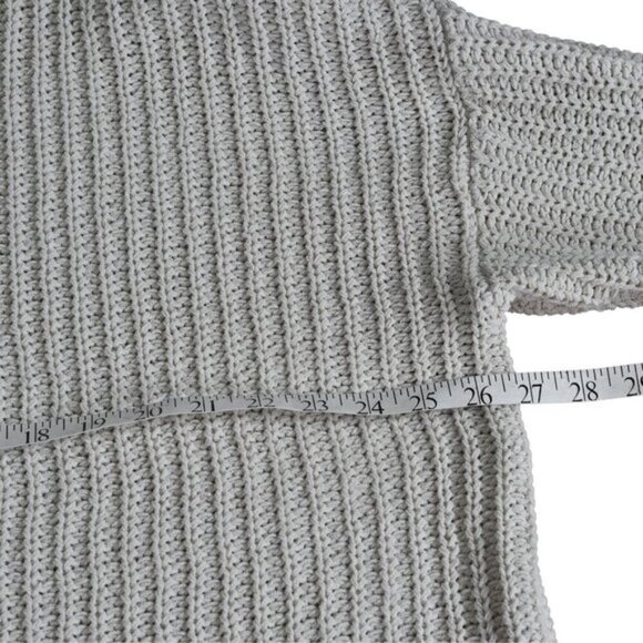 Aerie Chenille Oversized Turtleneck Sweater Cream Beige Size XS - Picture 11 of 12